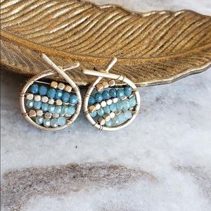 Small Beaded Stud Earrings